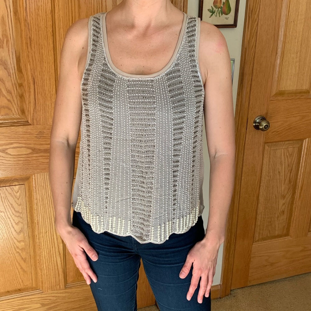 Like-new, Matty M sleeveless blouse, size Small